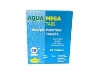 Aqua Mega Tabs, Water Purifying Tablets x20