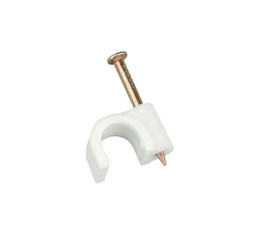 Read more about 8mm Round Cable Clip White CRC8 product image