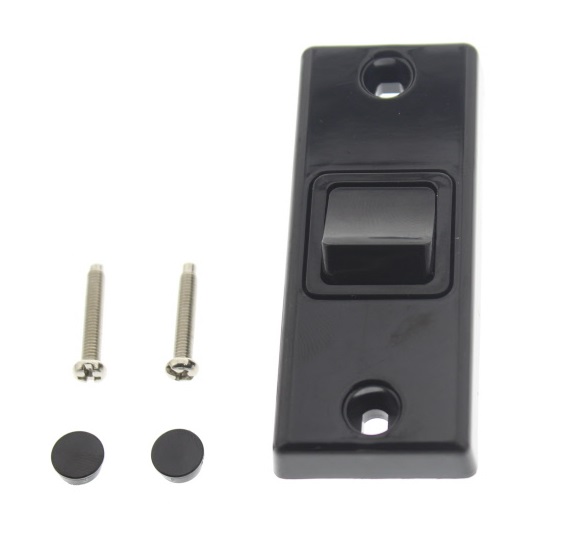Read more about Black Architrave Single Switch product image