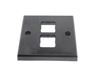 Read more about Black One Gang Double Switch Plate product image