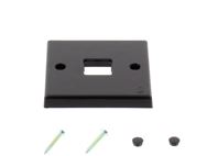 Black One Gang Single Switch Plate