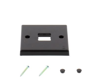 Black One Gang Single Switch Plate