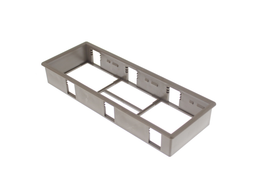 Triple Bronze Socket Back Box Face Plate (3G)