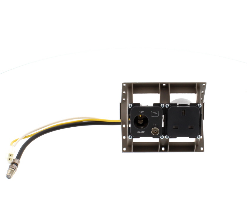 Read more about Angled 230v Socket, 12v Cigar & Co-Ax C-line product image