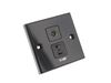 Read more about Black TV Aerial & 12V Socket ( 2 pin ) product image