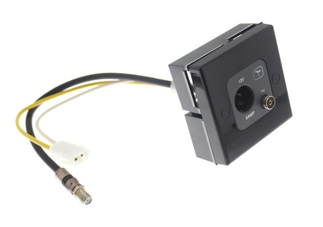 Read more about Black 12v Cigar Lighter & Co-Ax Socket product image