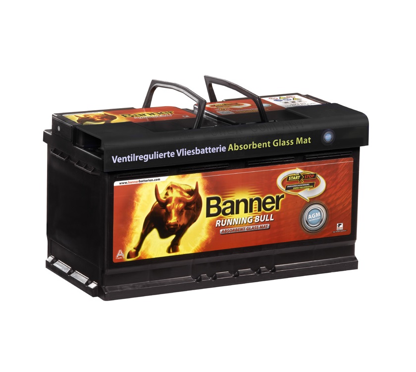 Banner Running Bull AGM Leisure Battery 110ah* 354mm L x 175mm D x 190mm H