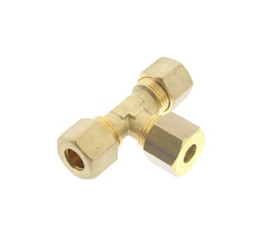 Unequal Brass Branch Tee 10 x 10 x 8mm