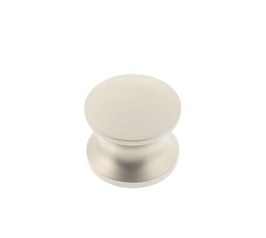 Matt Nickel Push Button Knob 23mm (w) 22/25mm (d)