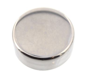 Polished St Steel Round Cover Mirror Edge Clip x1