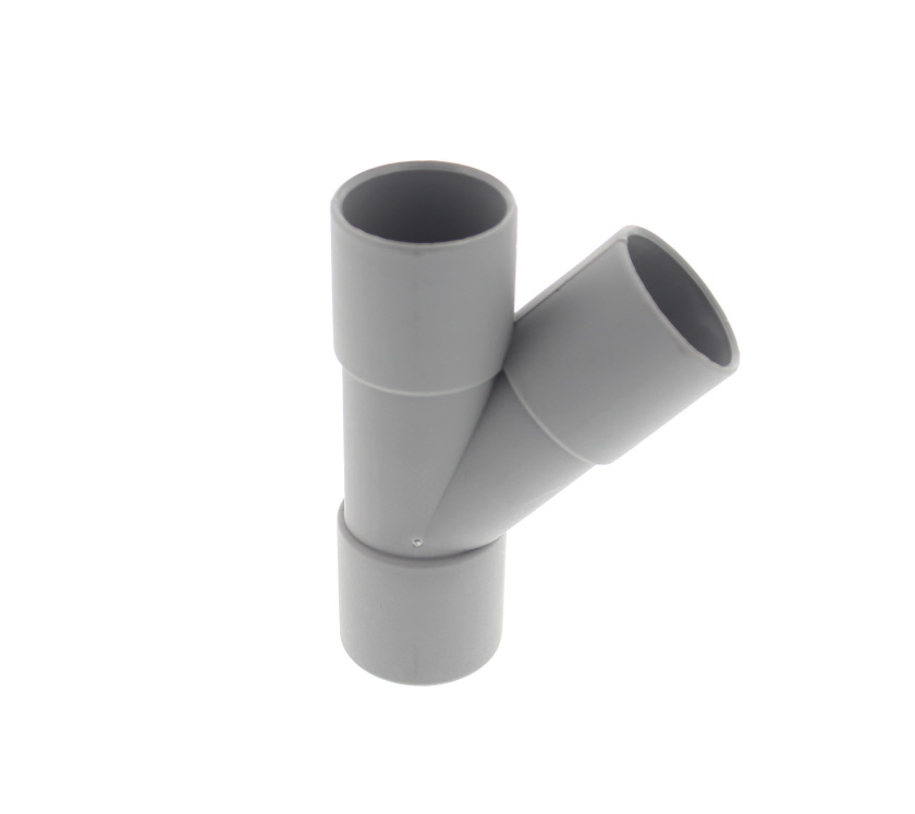 Grey 28mm Push Fit Y Connector