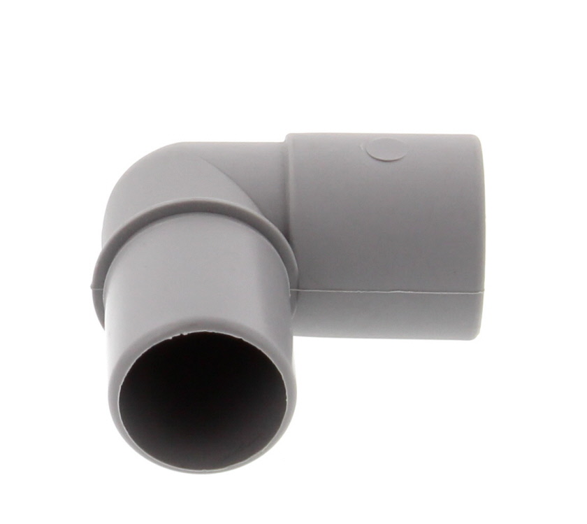 Grey 28mm 90 Deg Pipe-PF Fitting M-F