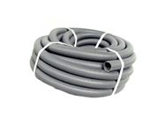 28.5mm Grey Convoluted Pipe Waste Hose 25mtr roll