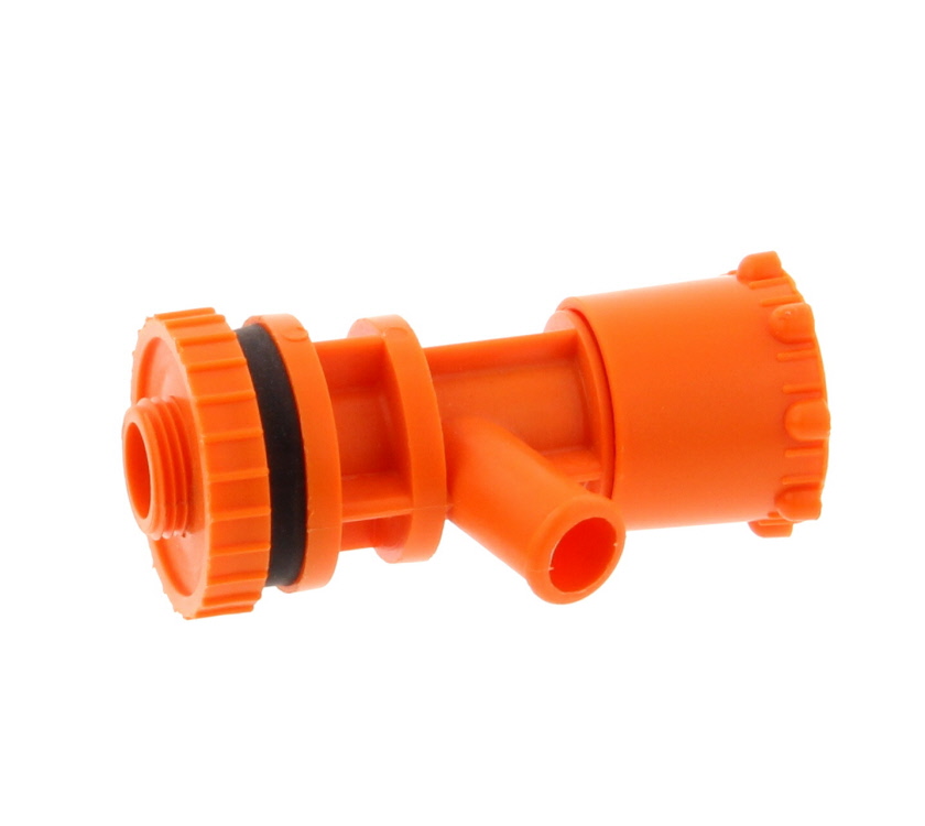 Orange Onboard Tank Drain Tap