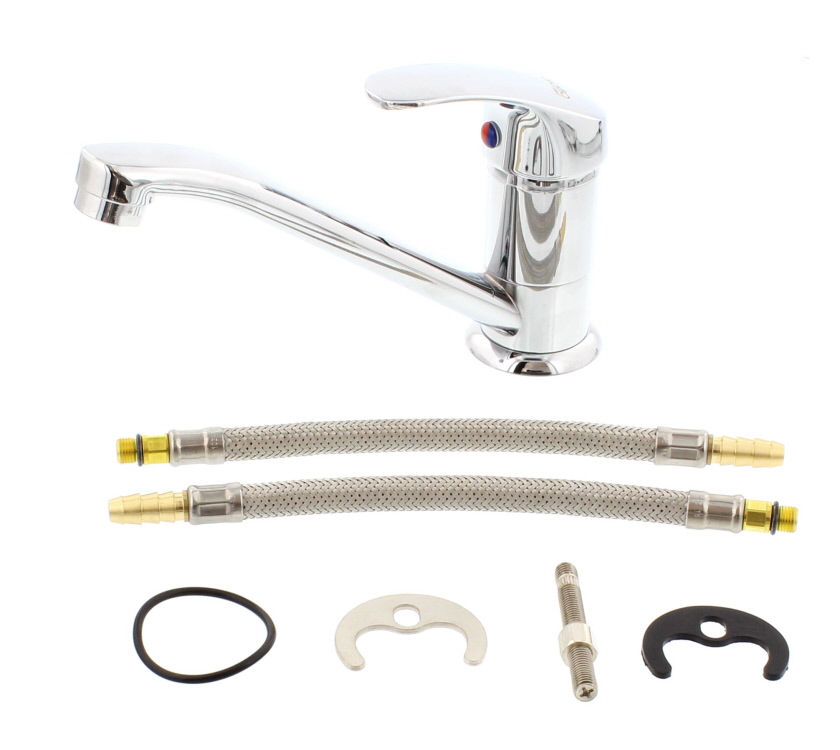 Complete Chrome Tap with Short Flexi Tails L160 