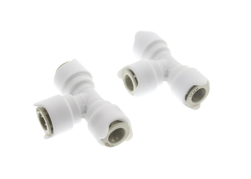 Whale 12mm Equal Tee Connector Pair