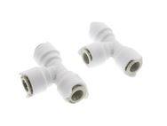 Whale 12mm Equal Tee Connector Pair