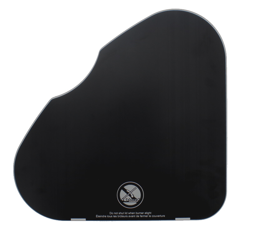 Triangle Hob Glass Lid R/H