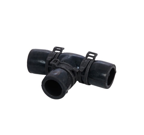 Alde Rubber T Joint c/w Clips 100x50mm
