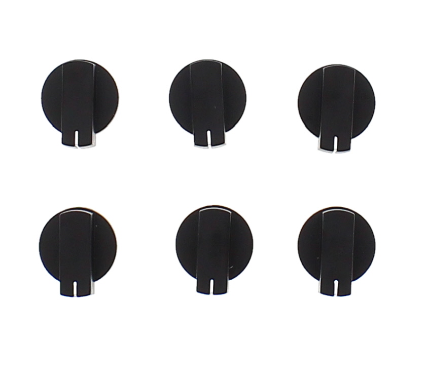 Thetford K1520 Cooker Oven Knobs Black x6 PRIMA Leisure