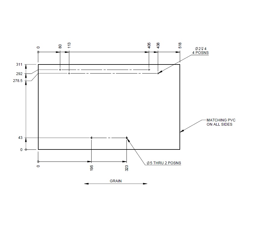 Read more about UN4 Fridge Top Door 518x311 mm product image