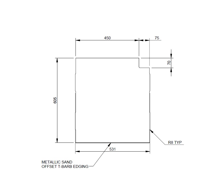 AH2 Above Microwave Cupboard Shelf