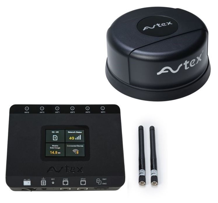 Avtex AMR104X WIFI for Motorhomes and Caravans - Black