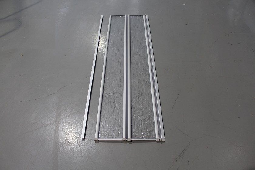 PT2 Shower Door w/ Aqua Panel 1700x468 mm Silver