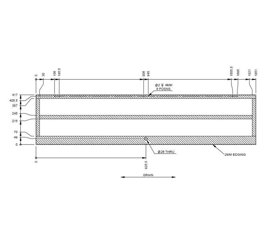 Read more about UN4 Segovia Bathroom Robe Door 417x1851 mm (A02) product image