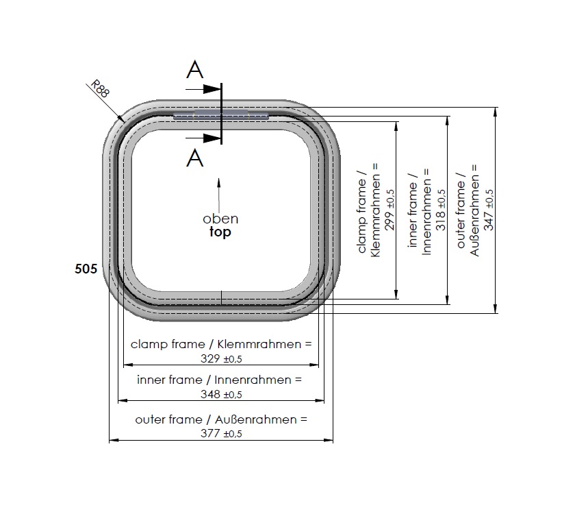 Porta Potti Door 350x380mm