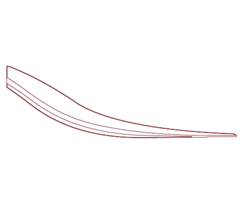 DY1 Discovery D4-3 O/S White Middle Stripe Decal