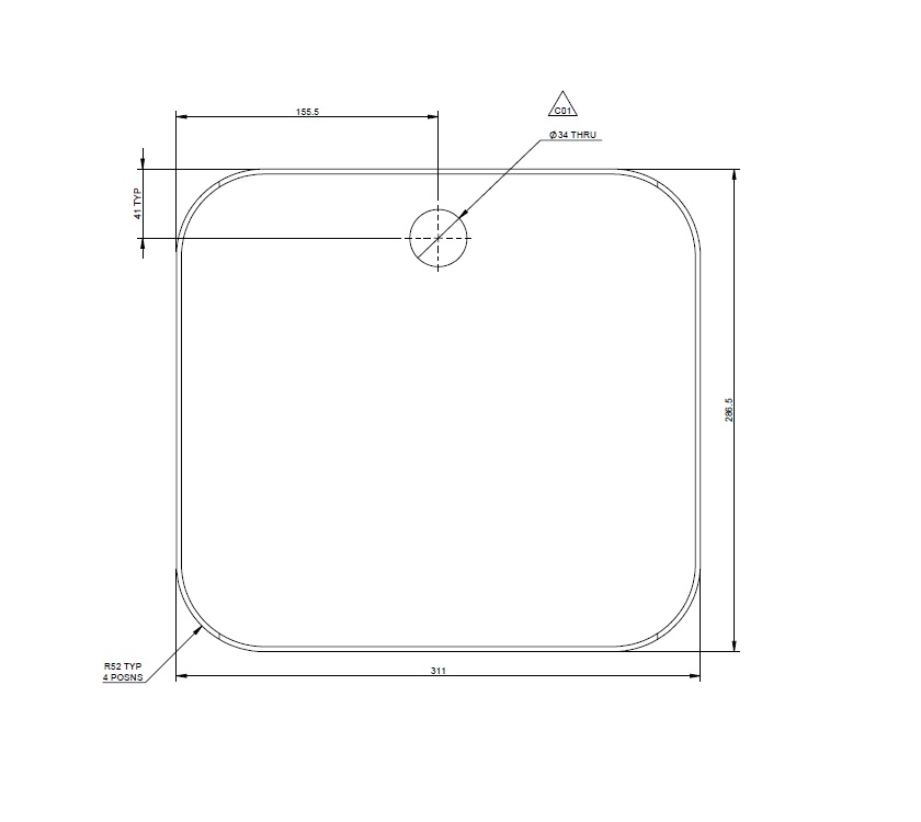 Read more about AH3 PP Door (380x350mm) Infill Panel Grigio Grey product image