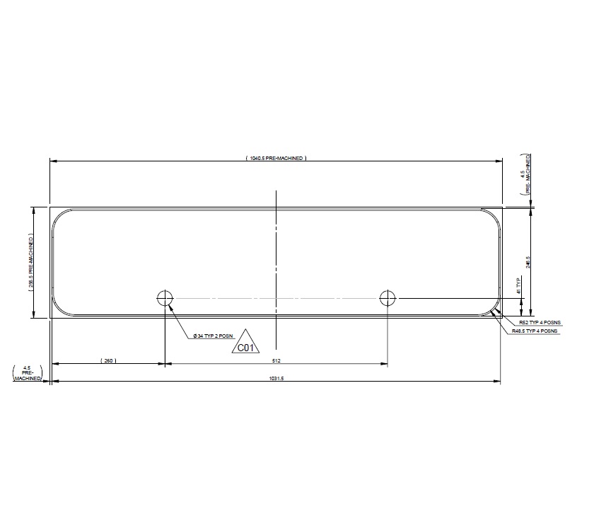 Read more about AH3 Door (1000x320mm) Infill Panel Grigio Grey product image