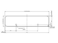AH3 Door (1000x320mm) Infill Panel Grigio Grey