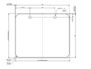 AH3 Door (720x600mm) Infill Panel Grigio Grey