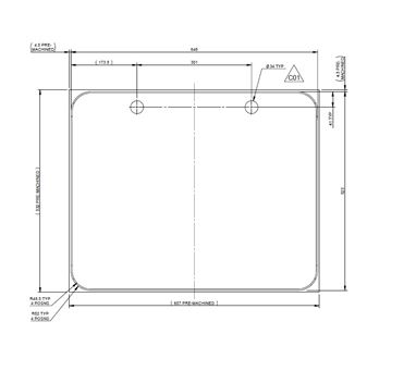 AH3 Door (720x600mm) Infill Panel Grigio Grey