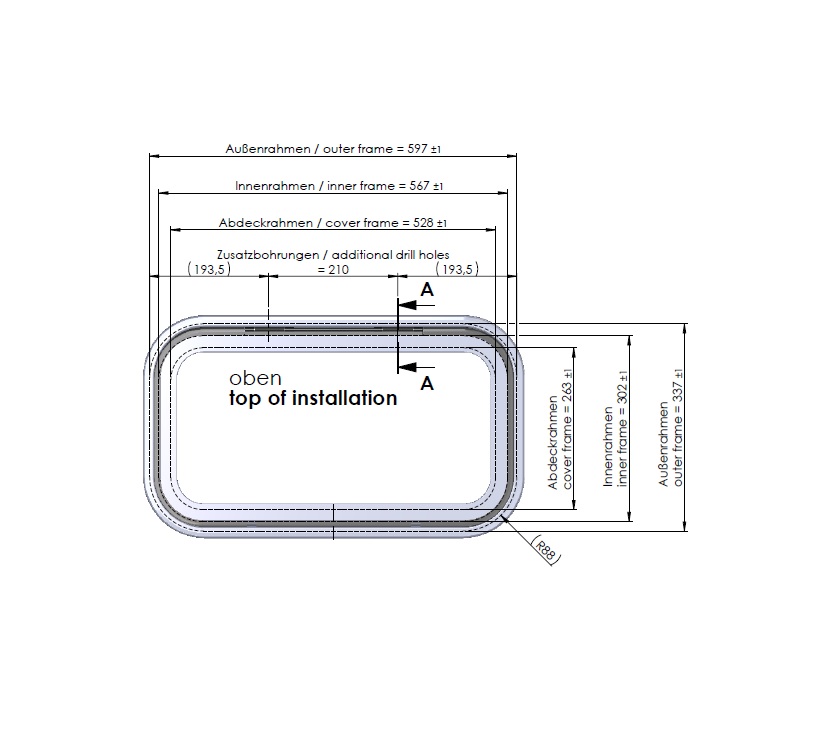 AH3 Exterior Locker Door 600x340mm (69-2 & 81-6)