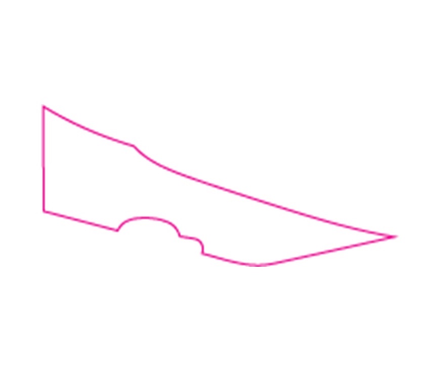 EV1 Adamo O/S Cab Lower White Decal