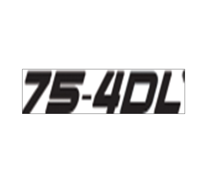 EV1 Adamo 75-4DL Model Number Decal