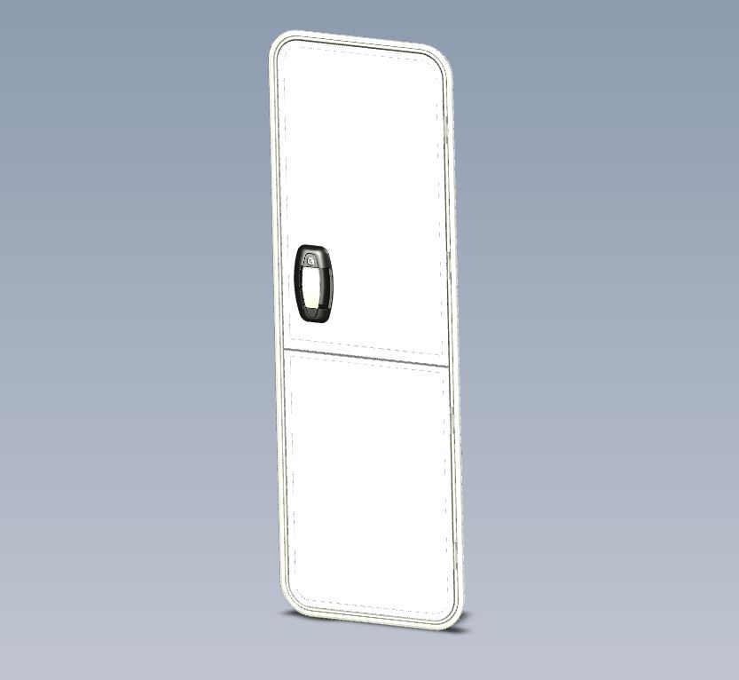 RH RAL7042 T-line-Two Caravan Habitation Door no window