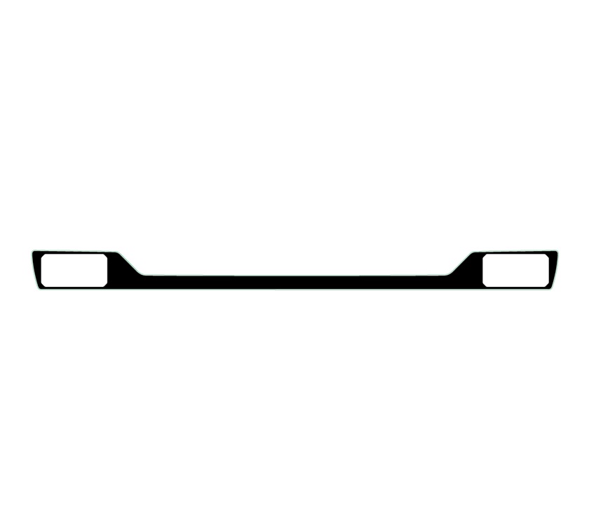 AA1 Alora Rear Bumper Upper Light Surround Decal - Black