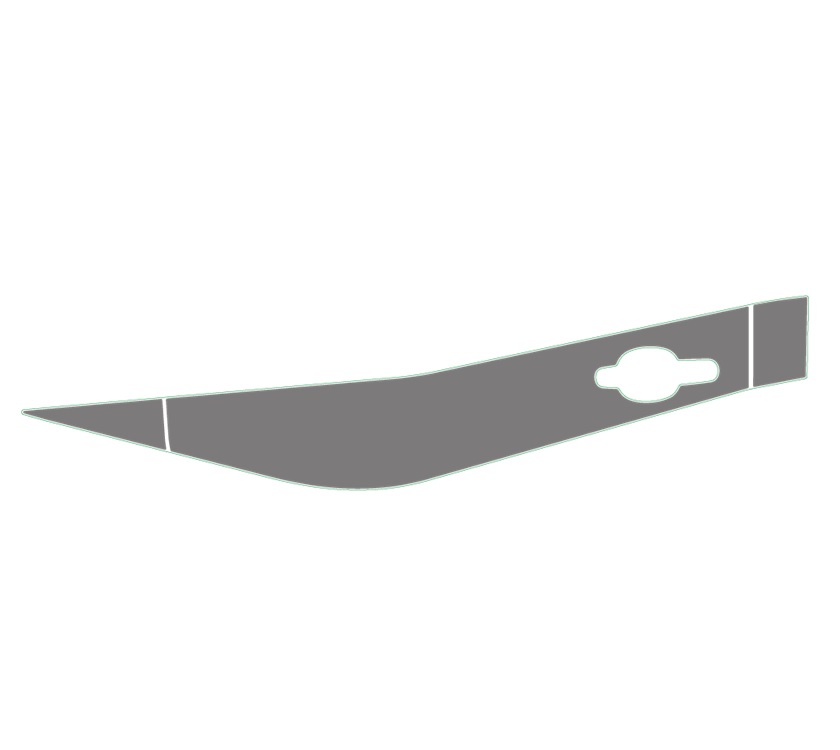 AA1 Alora N/S Cab Door & Pod Leg Decal - Grey