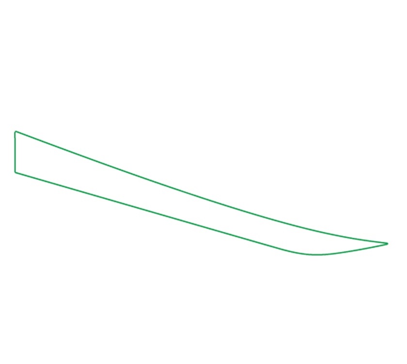 ADR Adamo O/S White Cab Door Strip Decal