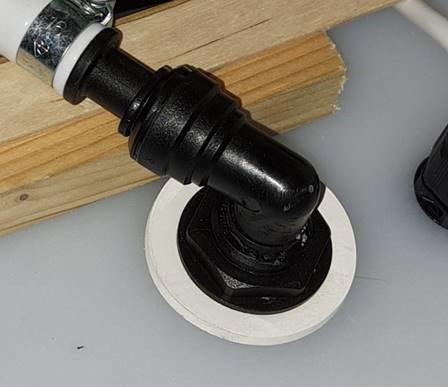 Water Tank Black Elbow