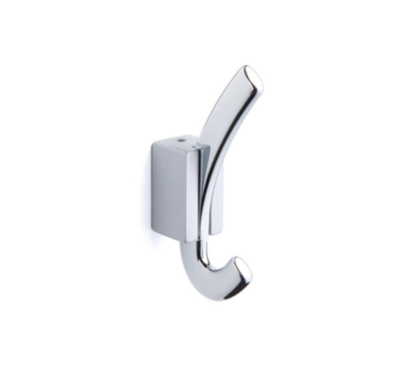 Coat Hook - Chrome & Silver