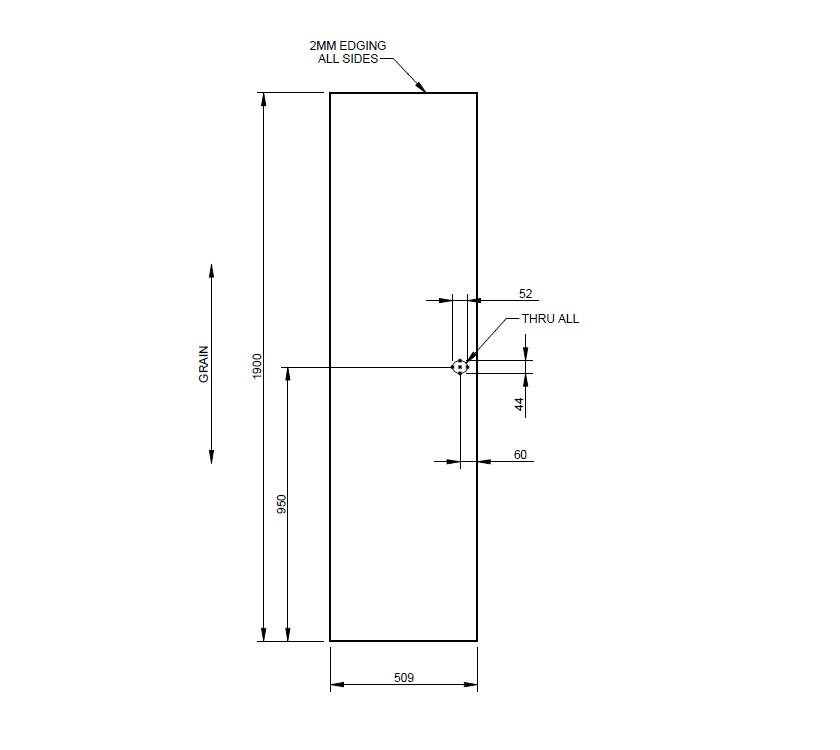 Read more about UN4 TC Washroom Door 1900x509x26mm product image