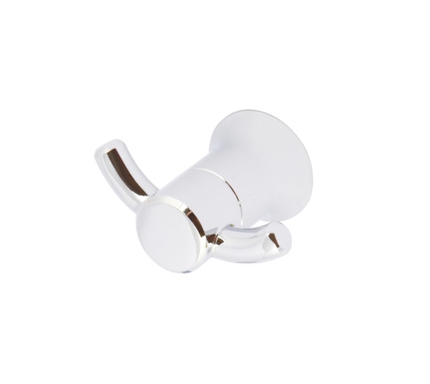 Polished Chrome Twin Coat Hook