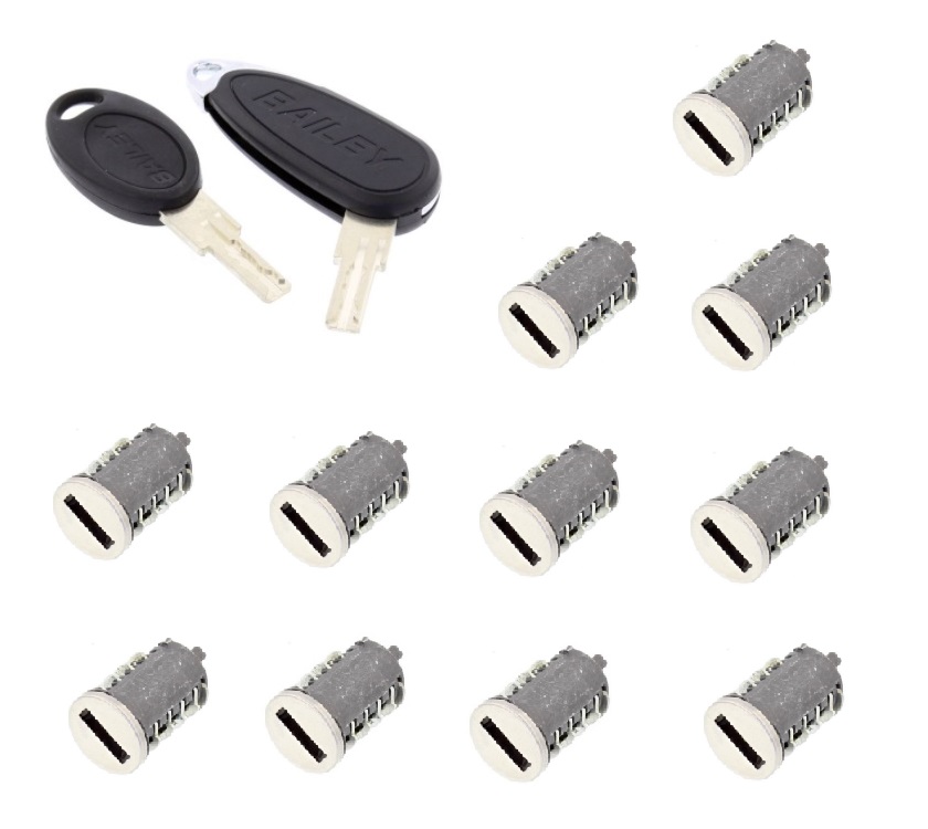 FAWO 11 Lock Set (11x FW Barrel & 1x Pair FW Keys)