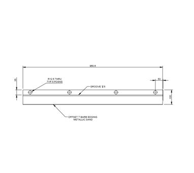 UN4 Washroom Mirror Lower Shelf