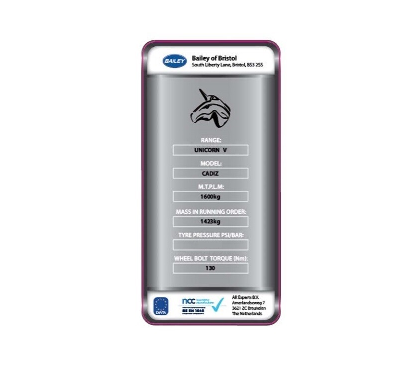 UN5 Cadiz Weight Plate Decal (60psi)